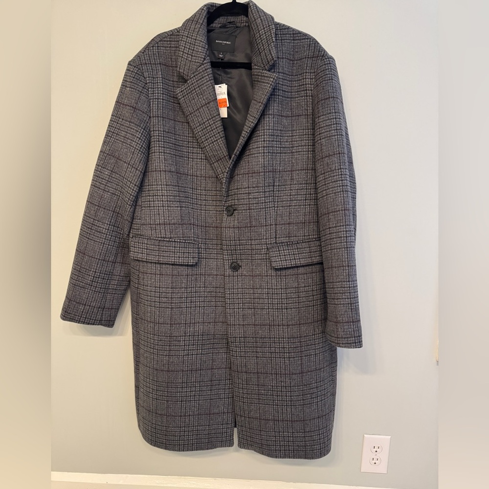 Banana Republic Gray Trench Coat